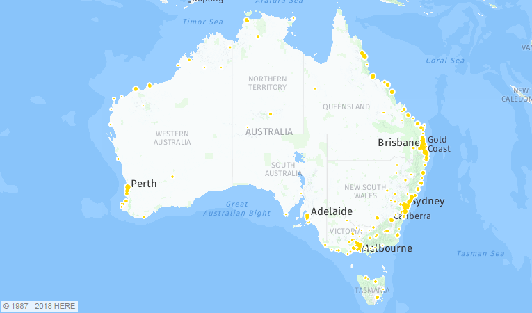 spirit questers - AUS map